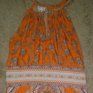 Exotic Print Maxi Dress